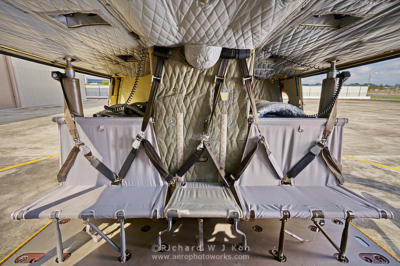 Bell 412EP Helicopter Cabin Troop Seats