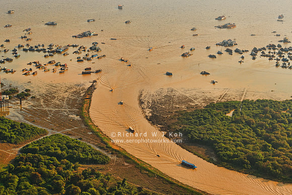 Aerial photography, Siem Reap, Cambodia