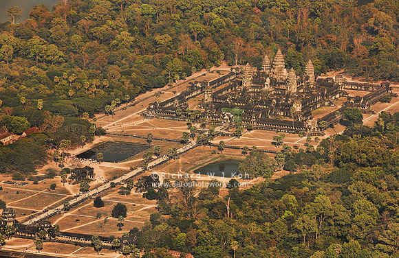 Aerial photography, Siem Reap, Cambodia