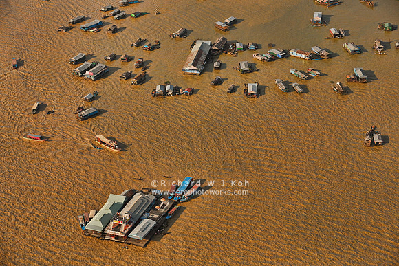 Aerial photography, Siem Reap, Cambodia