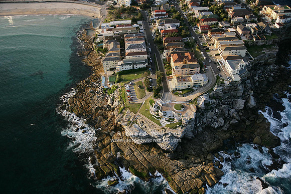 Aerial Photography, Houses on Cliffs near Bondi Beach, Sydney