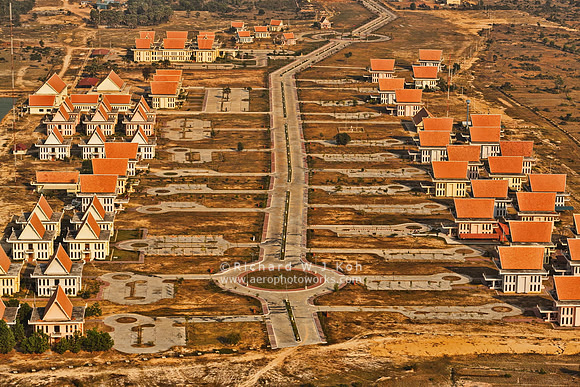 Aerial photography, Siem Reap, Cambodia