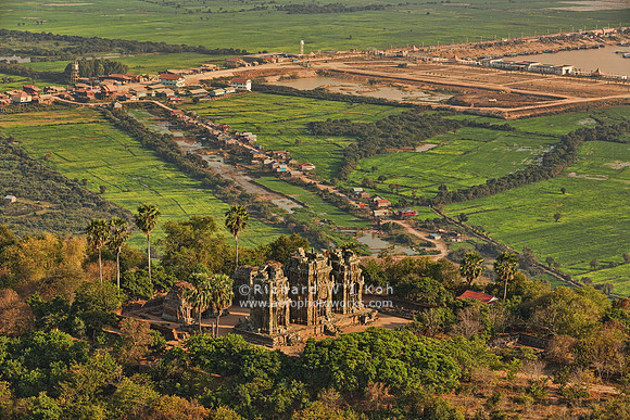 Aerial photography, Siem Reap, Cambodia