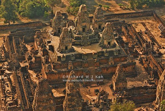 Aerial photography, Siem Reap, Cambodia
