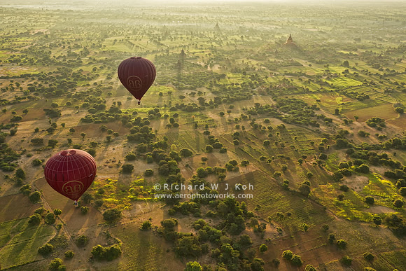 Aerial Photography, Bagan, Myanmar